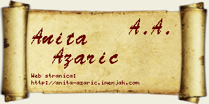 Anita Azarić vizit kartica